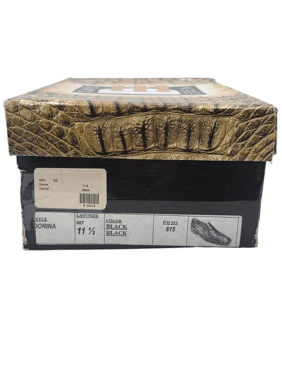 New David Eden Mens 11.5 Genuine Exotic Ostrich Leg Penny Loafers Dress Shoes main image 14